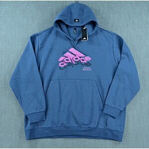 Adidas Hoodie Men's 2XL Preloved Ink Boost Hooded Sweatshirt Pullover Logo NWT